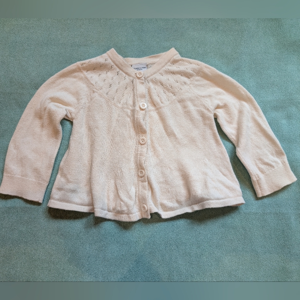 Polarn O. Pyret Cream Toddler Cardigan